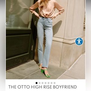 NWT Favorite Daughter Otto High-Rise Boyfriend Jean